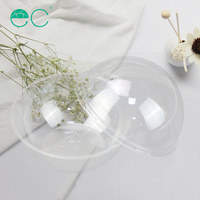 Boîte d'emballage boule de mousse transparente, boîte d'emballage pour gâteau de noël, avec poignée en papier personnalisés