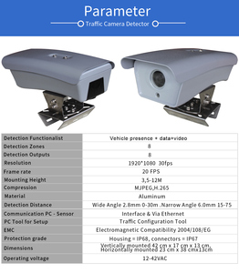 Full HD 1080P Trafic vitesse caméra de vidéosurveillance caméra de plaque d'immatriculation pour La sécurité Routière - Product Image 5