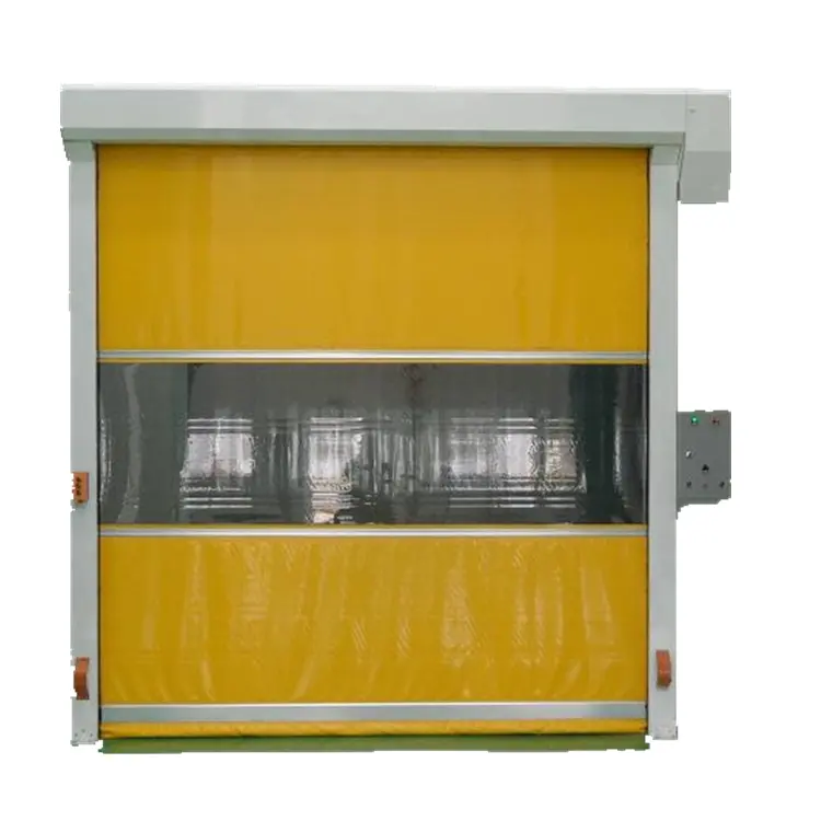 Puertas enrollables rápidas de cortina autorreparables para uso interno y externo en fábrica de alimentos