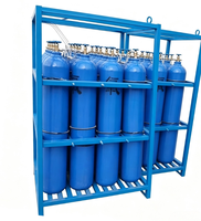 Bouteille de gaz argon 40L, réservoir sous pression en acier sans soudure haute pression pour le stockage d'oxygène, d'hydrogène et d'azote
