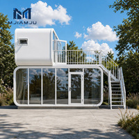 Cabine Apple de 40 pieds, coupe-vent, imperméable et respirante, design moderne, maison préfabriquée en conteneur, bureau, cuisine, chambre, salle de bain