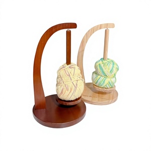 Eco-Friendly Wooden Yarn Holder Stand Round Shape Fashion Style 11.5cm Length 3mm Thickness Durable <b>Sewing</b> Accessory - Product Image 6