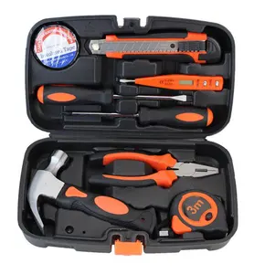 Werkzeuge Set Box Home Reparatur Werkzeugset Haushalts werkzeug Kit Set schwarz