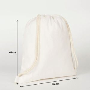 Wholesale Custom Size Color and Logo Canvas <b>Drawstring</b> <b>Backpack</b> for Daily Use Travel Gym and Promotional Events - Product Image 2