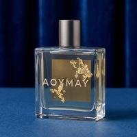 Flacon de parfum en verre mat personnalisé 50ml/100ml avec couleurs et formes personnalisées, vaporisateur à pompe, emballage en boîte