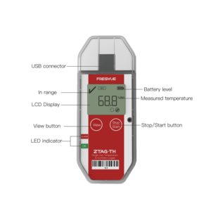 Ip65 sử dụng duy nhất nhiệt độ và độ ẩm dữ liệu logger với <span class=keywords><strong>LCD</strong></span> hiển thị 0.1c Độ phân giải Plug & Play USB báo cáo OEM có sẵn - Product Image 6