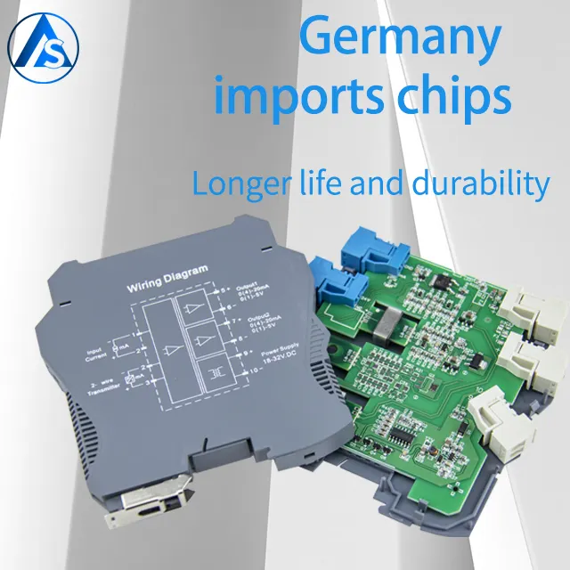 4-20mA Analoger 1/2 Kanal Signal verteiler isolator Hochgenauer Signal isolation wandler