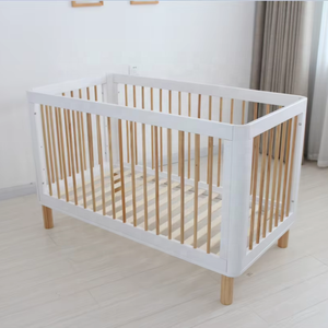 Cunas de Madera Maciza para Bebés en Estilo Moderno, Camas Infantiles para Colchones de Tamaño 140x70 cm, Cama de Madera para Niños - Product Image 3