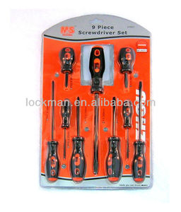 Lớn xử lý tuốc nơ vít Bộ Tuốc nơ vít bộ bề mặt đánh bóng 9pcs vít trình điều khiển thiết lập - Product Image 5