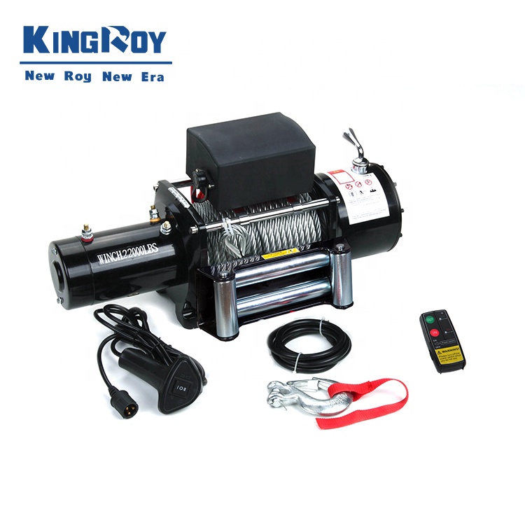KingRoy 22000lbs suv самоспасательные 12v или 24v dc электрические лебедки с муфтой