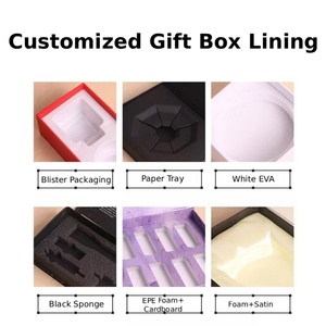 Cajas de Embalaje Plegables para Sets de Regalo, ODM, Caja de Regalo Magnética Plegable de Una Pieza, Caja de Regalo de Cartón Plegable Reciclable, Negra y Blanca - Product Image 2