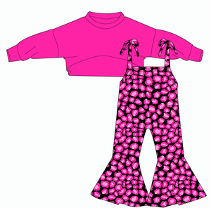 Conjunto Infantil Personalizado OEM con Overoles de Manga Larga con Estampado Occidental para Niños y Niñas, Sin Reseñas Aún - Product Image 1