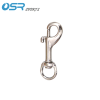 Équipement de plongée OSR, acier inoxydable 316/304, crochet à ressort double tête en forme de B, boucle à ressort à dégagement rapide, portable, ajustement universel