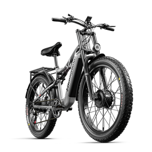 จักรยานเสือภูเขา GT600 26x3.0 48V 17.5AH มอเตอร์คู่ 250W*2 840WH ระบบกันสะเทือนเต็มรูปแบบ จักรยานไฟฟ้า ได้รับการรับรองมาตรฐาน CE สำหรับผู้ใหญ่ - Product Image 1