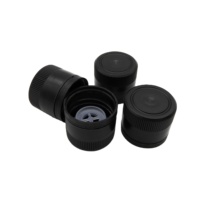 Offre Spéciale d'usine 31.5MM en plastique noir inviolable bouchon à vis anti-vol et insert de verseur pour bouteilles en verre d'olive