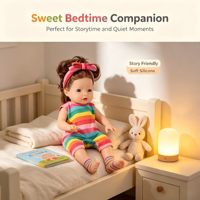 Poupée bébé réaliste en silicone de 12 pouces, complète avec des vêtements de poupée à la mode, de jolis cheveux, cadeau d'anniversaire ou de vacances pour enfants