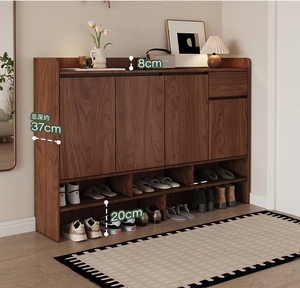 <span class=keywords><strong>Zapatero</strong></span> Moderno de Roble Norteamericano Importado, Hecho a Medida, con Certificación ENF, Ecológico y <span class=keywords><strong>Modular</strong></span> para Pasillos y Entradas del Hogar - Product Image 4