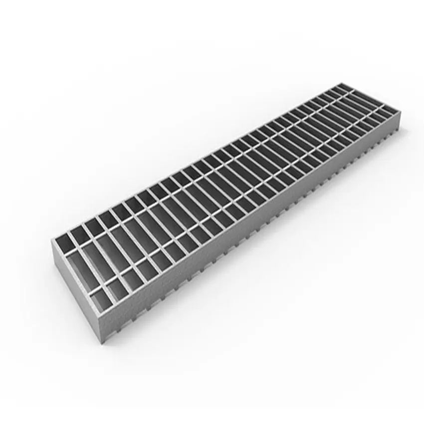 Park pond walking cover webforge hot dipped galvanized 25x5mm drainage gutter with steel grating iron gutter cover Factory