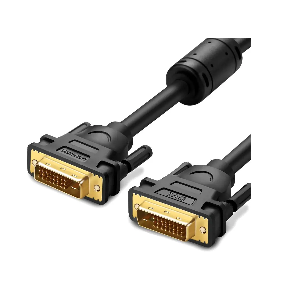 UGREEN DVI-D 24+1 Dual Link Male to Male Digital Video Cable Gold Plated with Ferrite Cable