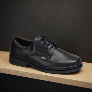 Pronto per l'esportazione calzature da uomo scarpe antiscivolo in pizzo nero modello in pelle GOURMET con contrafforte di sufficiente durezza - Product Image 3