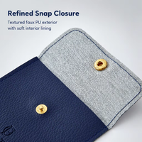 Sacs à bijoux personnalisés avec logo, pochettes de luxe en similicuir PU pour bracelets, pochettes à bijoux avec bouton, emballage pour bagues