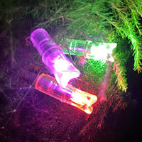 HT Wholesale Nocks en plastique lumineux à LED pour flèches de carabine à poulies, avec outil pour flèches en carbone de calibre .300/7.62mm, pour le tir à l'arc, la chasse et le tir sportif