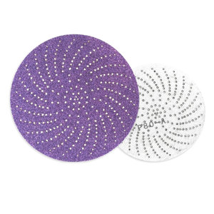 セラミックパープルサイクロン研磨工具サンドペーパー125mm、鋼鉄研磨用フックアンドループサンディングディスク、グリット40～2500 - Product Image 2