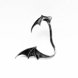 yunnique Dragon Wing <b>Cuff</b> <b>Earrings</b> Stainless Steel Single Ear Clip For Non-Pierced Ears Fashion Jewelry - Product Image 5
