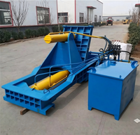 Presse à balles hydraulique certifiée CE de type horizontal pour le recyclage des déchets de fer, d'aluminium et des canettes