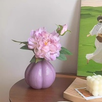 YOPIN-8186 Bunga Peony Sutra Buatan 2 Tangkai untuk Dekorasi Rumah, Ruang Tamu, dan Perlengkapan Pernikahan