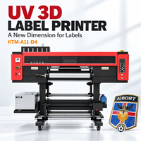 Printer Label UV DTF Profesional Qingyi 620mm Epson I3200-U1 dengan Efek 3D High-Gloss untuk Label Vinyl Transfer Panas