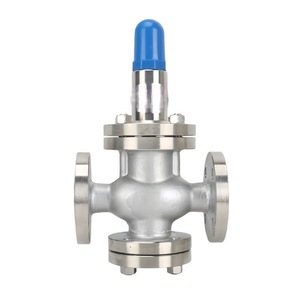 Vanne de réduction de pression à bride Szspsk Y42X-16P en acier inoxydable, type piston, réglable pour l'industrie alimentaire - Product Image 1