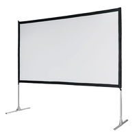 Écran de projection extérieur en polyester blanc de 100 pouces, support 16:9 4K Ultra HD 3D, pliage rapide, cinéma portable