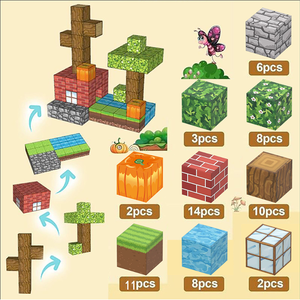 Juguetes de Construcción Creativos STEM 3D Personalizados, Bloques Magnéticos de Plástico Resistentes, Juegos de Rompecabezas DIY, Conjuntos Educativos para Niños - Product Image 1