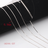 Chaînes de boîte uniques S925 Sterling Silver Thick Wire C Link Chains pour DIY Handmade Permanent Necklace Bracelet Jewelry Making