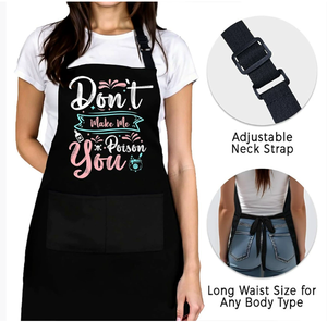 Best-seller transfrontalier haut de gamme Fashion Nail Salon Coffee Shop <span class=keywords><strong>Boulangerie</strong></span> Restaurant Cuisine Tabliers personnalisés Vente en gros - Product Image 4
