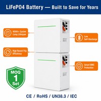 Batería de Litio Solar Lifepo4 de 48V 51.2V 200Ah 10Kwh 15Kwh 20Kwh 30Kwh para Panel Solar, Montada en Pared