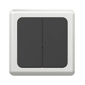 Interrupteur électrique essentiel 2 gangs 1 voie, cadre PC blanc, 16A 250V, <span class=keywords><strong>pour</strong></span> intérieur de VR/Caravane, 65x65mm, <span class=keywords><strong>accessoire</strong></span> confort et commodité - Product Image 4