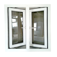 Fenêtres à battants en PVC pour maison, prix usine Chine, simple ou double vitrage, insonorisées, PVC UPVC, 3x4
