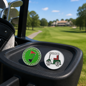 Ensemble de marqueurs de balle de <span class=keywords><strong>golf</strong></span> en métal émaillé rigide avec strass, motifs en émail cristallin, outil de divot en gros, cadeau pour golfeur - Product Image 4