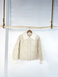 2025 Winter New Blazer Lapel Fur Collar <strong>Short</strong> <strong>White</strong> Goose Down Women's Loose Commuter Small Warm <strong>Jacket</strong> - Product Image 6
