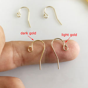 <span class=keywords><strong>14K</strong></span> Gold Filled Earring Ganchos Descobertas para Jóias Fazendo Brinco Peças para Acessórios de Jóias Permanentes Bulk Wholesale - Product Image 2