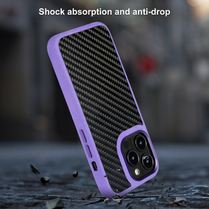 Funda de Teléfono Wintop de Lujo, 100% Fibra de Carbono, Resistente <span class=keywords><strong>a</strong></span> Impactos y con Diseño Magnético en Relieve, Personalizable, para 16, 17 <span class=keywords><strong>Plus</strong></span> y Pro Max - Product Image 4