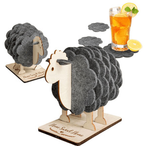 Creative sheep-shaped heat-insulating mat for <b>dining</b> <b>tables</b>, preventing burns, household tabletops, high temperature - Product Image 5
