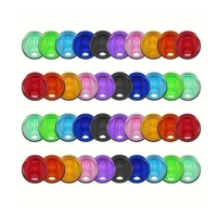 Vente en gros de couvercles en plastique colorés de remplacement de 20 oz, couleurs assorties, pour gobelets fins et droits de 20 oz, accessoires pour boissons, sans BPA