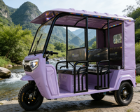 Meilleur prix pour tricycle électrique à deux rangées, E-Trike Bajaj, véhicule à trois roues alimenté par batterie
