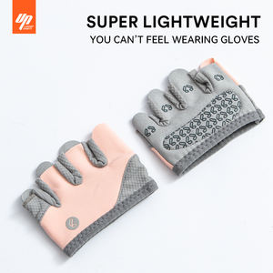 LIVEUP yarım parmak nefes kaymaz spor eldiven ağırlık kaldırma spor bisiklet için açık Unisex hafif ayarlanabilir bilek - Product Image 4