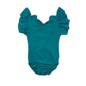 RTS - Mono de Verano de Algodón para Bebé, 40 Colores, con Mangas con Volantes, Leotardos, Mono con Lazo en la Espalda para Niñas Pequeñas, Ropa para Niños 2021 - Product Image 2