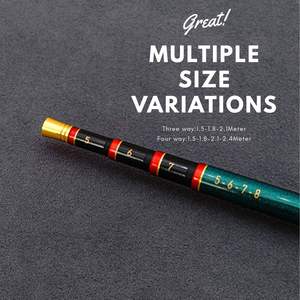 Usine de Fourniture OEM ODM Vente en Gros HINOMIYA Canne à Pêche Télescopique en Fibre de Carbone 98% pour la Pêche aux Crevettes, Grise, pour Utilisation en Eau Douce - Product Image 5