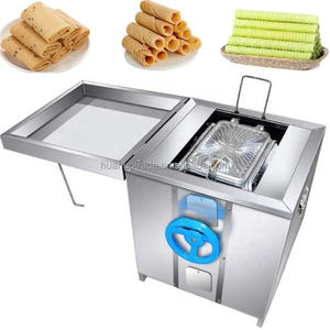 Machine manuelle à gaufres et cornets à œufs au gaz |   Machine à rouleaux d'œufs croustillants en acier inoxydable 220V pour usage commercial dans les snack-bars - Product Image 1